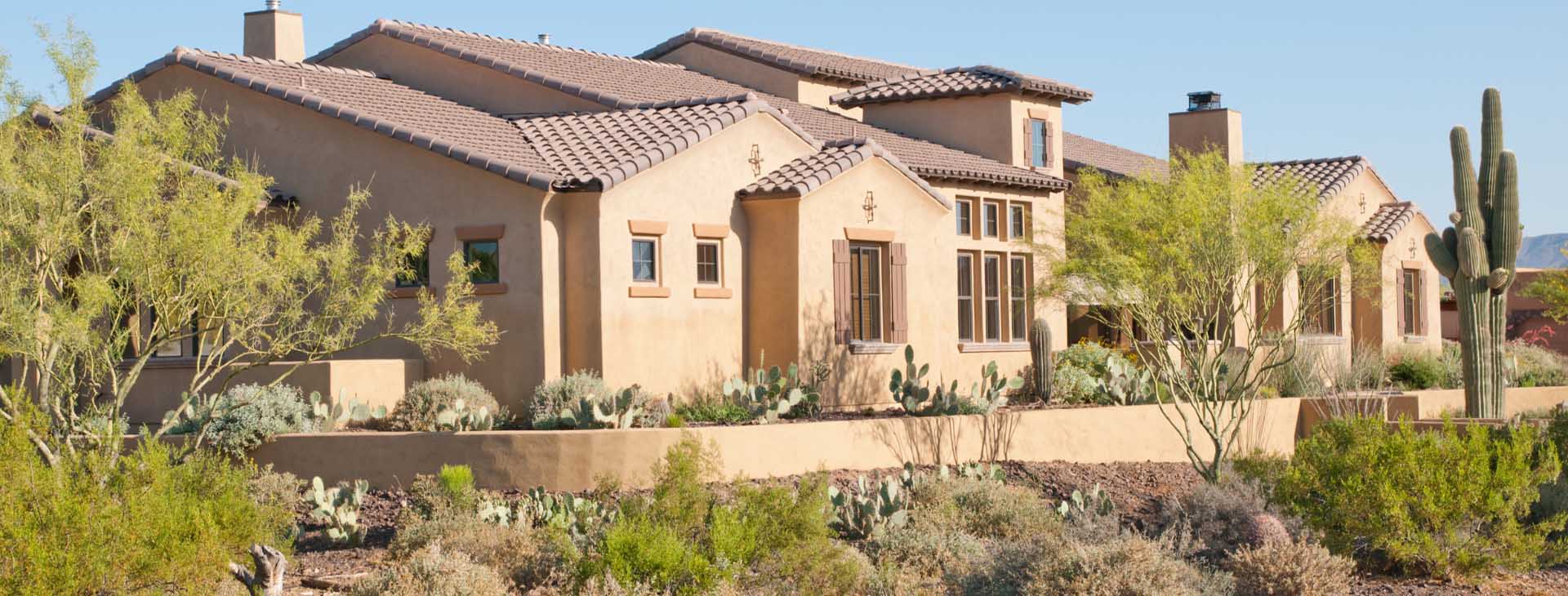 A residential house representing property and dwelling insurance coverage options for Arizona homeowners.